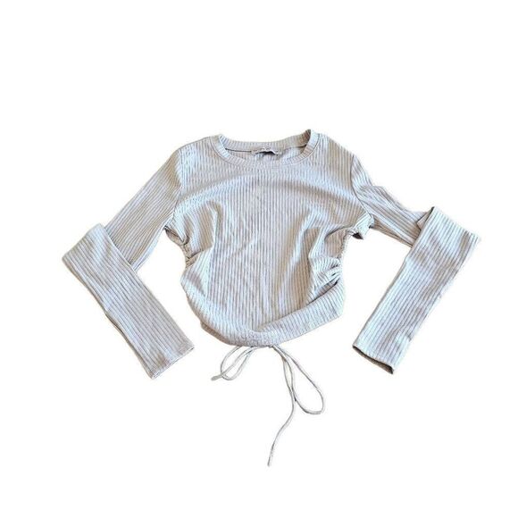 Beige botany juniors Sz S pale brown open back top - Picture 1 of 7